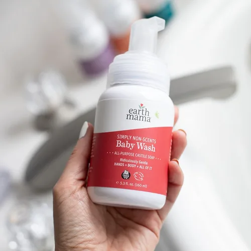 Miniatura 7 de Earth Mama Simply Non-Scents - Jabón de manos espumoso para bebés, gel de baño multiusos sin fragancia para pieles sensibles, jabón de castilla