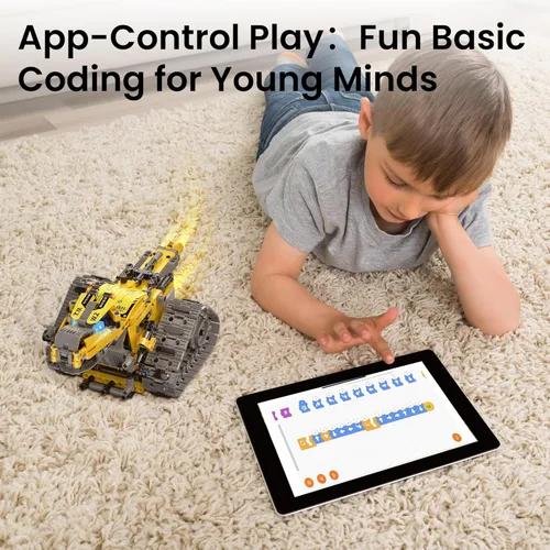 Miniatura 4 de Sillbird Kit de construcción de robot con control remoto, regalos para niños de 8 a 13 años, codificación STEM robótico Racer juguetes