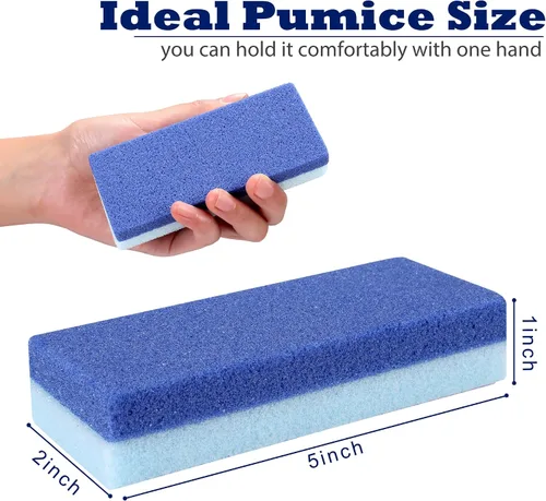 Miniatura 8 de Paquete de 6 piedras de pumita para pies EWAGOA para remover callos, herramientas de pedicura EWAGOA para pies, exfoliador y limpiador de pies