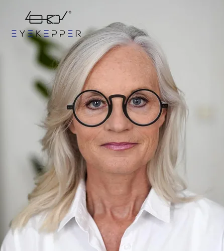 Miniatura 2 de Eyekepper Gafas de lectura redondas para mujeres y hombres lectores retro Negro