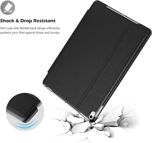 Miniatura 4 de ProCase Funda para iPad Air 3 de 10.5 pulgadas 2019 / iPad Pro 10.5 2017, funda protectora con soporte delgado, funda inteligente para iPad Air