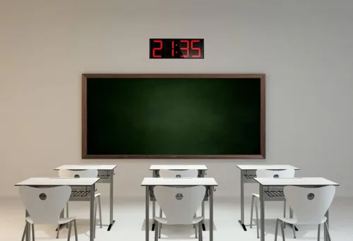 Miniatura 9 de Reloj temporizador de gimnasio en casa extra grande de 17.3 pulgadas, temporizador de intervalo de entrenamiento programable, reloj de pared