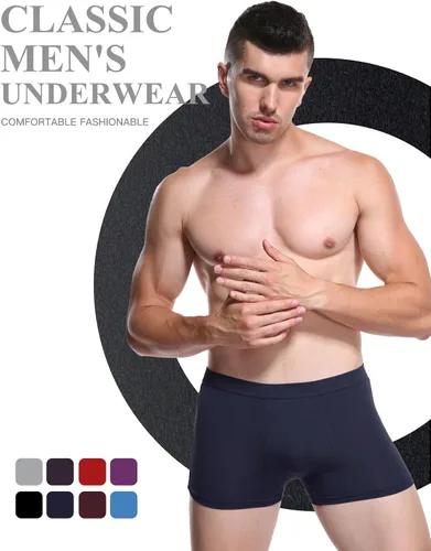 Miniatura 2 de YOULEHE - Paquete de bóxers de rayón para hombre, elásticos, de tela suave de bambú