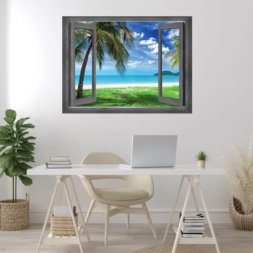 Miniatura 15 de wall26 Adhesivo de pared extraíble/mural de pared Spring on the Plains Creative Window View Decoración de pared - 36 x 48 pulgadas Primavera
