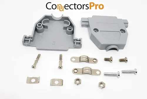 Miniatura 3 de Kit de conector hembra DB25, 4 juegos con capuchas y 100 pines, RS232 D-Sub 25P tipo crimpado