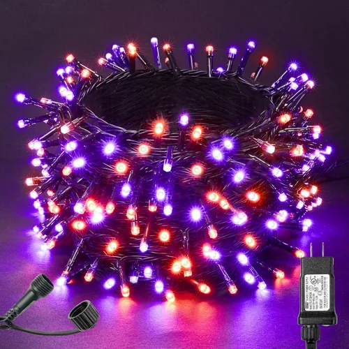 Miniatura 16 de BlcTec Luces de Navidad blancas cálidas, 300 luces LED de 108 pies para árbol de Navidad con 8 modos, impermeables, con certificación UL