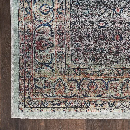 Miniatura 7 de Nourison Home Brilliance - Alfombra tradicional vintage lavable a máquina, de 4 x 6 pies, fácil de limpiar, no se desprende, para dormitorio, sala