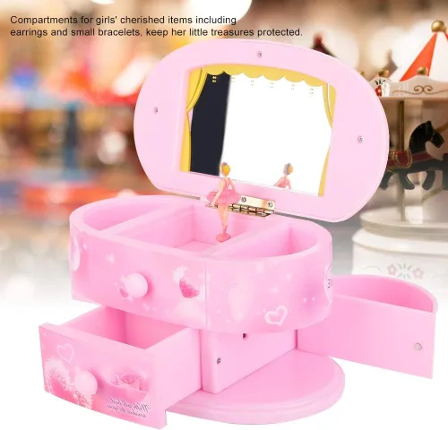 Miniatura 2 de Furnoor - Joyero con espejo para niñas