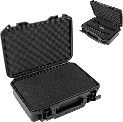 Miniatura 9 de Estuche de transporte duro, caja de almacenamiento a prueba de golpes con espuma personalizable, caja de herramientas protectora portátil de 11