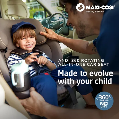 Miniatura 2 de Maxi-COSI Andi 360 Asiento de Coche Convertible Todo en Uno para Bebé, Orientado hacia Atrás, Asiento Elevador para Bebé y Niño Pequeño Orientado