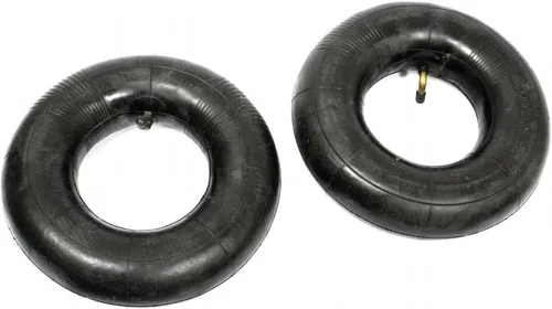 AcbbMNS 2 ruedas de repuesto de tubo interior de 4.10/3.50-4 pulgadas con vástago de válvula doblado TR87 para camiones de mano, carros,