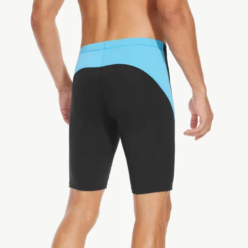 Miniatura 2 de Traje de baño deportivo competitivo para hombre, traje de entrenamiento de resistencia de carreras, pantalones cortos de natación de secado rápido