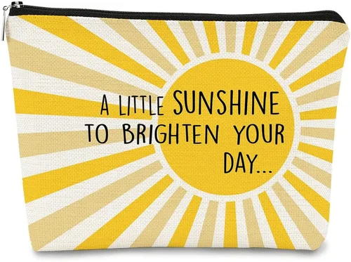 Miniatura 15 de Bolsa de maquillaje You are My Sunshine Gifts – Regalo inspirador para mujeres, hija, profesora o ocasión de agradecimiento, Sunshine 1