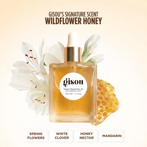 Miniatura 5 de Gisou Aceite para Cabello Infundido con Miel Mini - Tratamiento Hidratante y Control del Encresparse con Miel de Mirsalehi, Añade Brillo