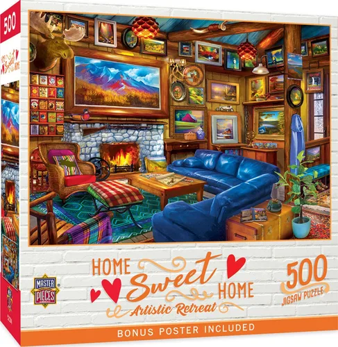 Miniatura 10 de MasterPieces Rompecabezas de 550 piezas para adultos, familia o jóvenes, sala de juegos de mascotas, 18 x 24 pulgadas