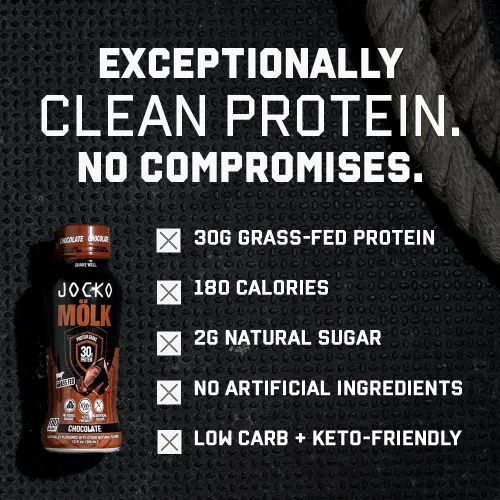 Miniatura 2 de Jocko Mölk 30g de batido de proteína a base de hierba, sin azúcar añadida, bebidas proteicas aptas para dieta KETO - Listo para beber 12 fl oz