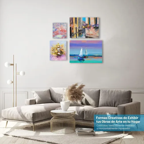 Miniatura 5 de KEFF Paquete de 24 lienzos para pintura, 6 de 5 x 7, 8 x 10, 9 x 12, 11 x 14 pulgadas, suministros de arte para adultos y niños, lienzos imprimados