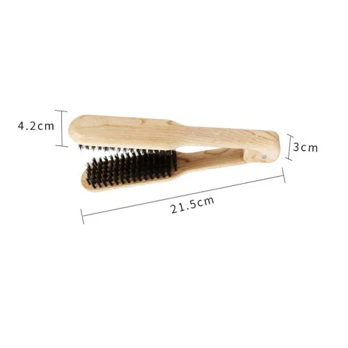 Miniatura 5 de Peine alisador de cabello, cepillo de pelo con abrazadera de doble cara, cepillos alisadores de peluquería para bricolaje, peluquería, peine