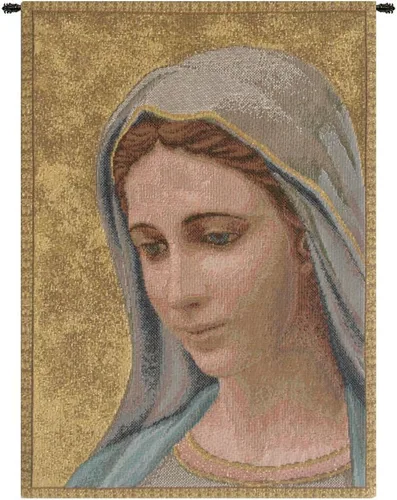 Madonna Di Medjugorie - Tapiz italiano para colgar en pared, 6 pulgadas x 9 pulgadas, algodón/viscosa/poliéster por Raoul Vitale