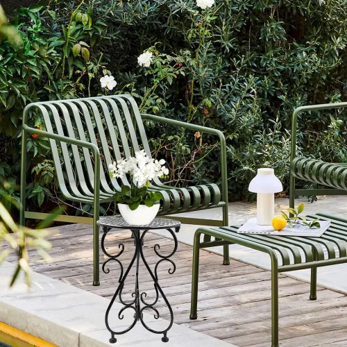 Miniatura 8 de NAKUPE Soporte de metal para plantas, soporte resistente para macetas de 17 pulgadas de alto, soporte individual para interior, exterior, jardín