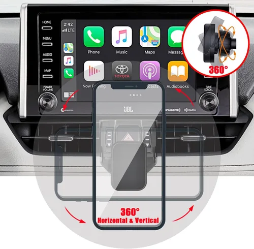 Miniatura 4 de Soporte para teléfono, soporte de coche, solo para Toyota RAV4 2019 a 2024 Premium XLE, Adventure, TRD Off-Road, Limited, Hybrid XSE)
