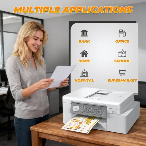 Miniatura 8 de LC406XL - Paquete de 4 cartuchos de tinta (21000 páginas) compatibles con MFC-J4335DW para Brother LC406XL LC406 para MFC-J4335DW, MFC-J4345DW