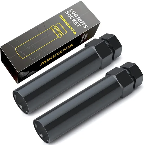 Miniatura 9 de MIKKUPPA Llave de tubo para tuercas de lengüeta de 6 espigas grandes - Reemplazo para tuercas de rueda aftermarket de 6 puntas para camiones y SUV