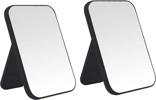 Espejo de maquillaje de escritorio de 2 piezas, espejo de princesa portátil de 8 pulgadas, escritorio de mesa para colgar en la pared, espejo