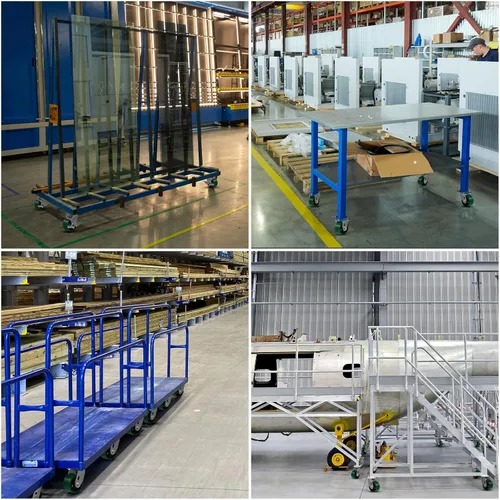 Miniatura 6 de Ruedas giratorias, ruedas industriales de 4 pulgadas resistentes, poliuretano en rueda de acero, ruedas giratorias de placa superior