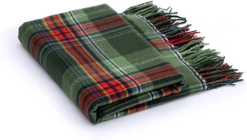 Miniatura 7 de LALIFIT - Manta de punto suave y esponjosa con diseño de cuadros verde y rojo, con flecos, ligera para decoración del hogar, 50 x 60 pulgadas