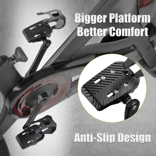 Miniatura 3 de CyclingDeal Jaulas para dedos – Compatible con pedales Peloton Bike & Bike+ – Convierte pedales Peloton en pedales de doble función – Paseo