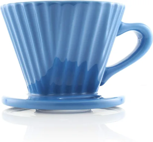 Miniatura 4 de Chantal "Lotus cerámica verter sobre el gotero de café, 8 onzas (Blue Cove)