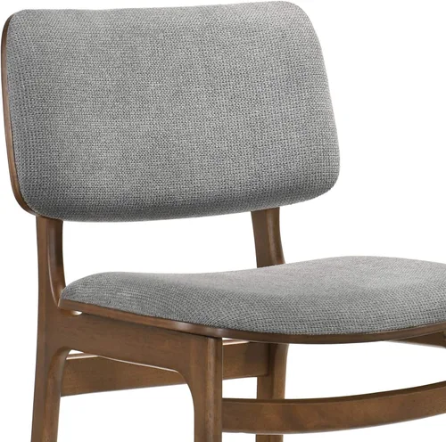 Miniatura 7 de Armen Living Lima - Juego de 2 sillas de comedor de madera con acabado de tela, 20 pulgadas de ancho, 22 pulgadas de profundidad x 20 pulgadas