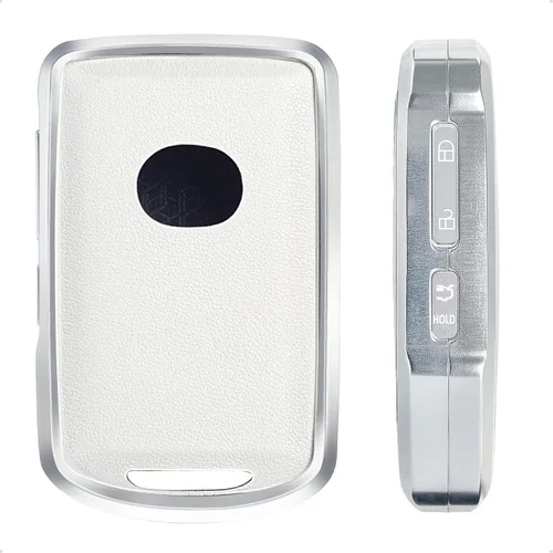 Miniatura 6 de Funda de cuero azul y marco de aluminio compatible con Mazda 3 6 CX-30 CX-5 CX-9 3/4 botón sin llave