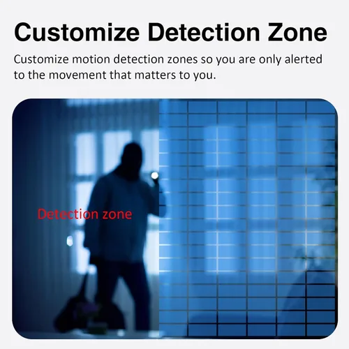 Miniatura 9 de EVERSECU Cámara de seguridad para el hogar con detección de humo y gas con alarma de sonido y alerta en tiempo real, seguimiento automático