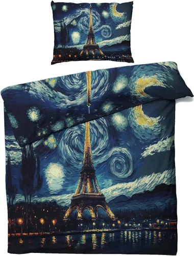 Miniatura 32 de Phoenix Funda de edredón tamaño King Juego de ropa de cama de pájaro de fantasía 3 piezas Funda de edredón con patrón de microfibra suave