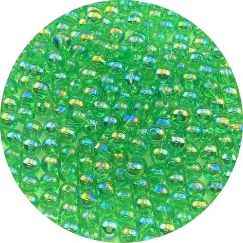Miniatura 29 de 2000 cuentas redondas acrílicas de 0.157 pulgadas (0.157 in), cuentas espaciadoras de colores AB con agujero para bricolaje, pulseras, collares