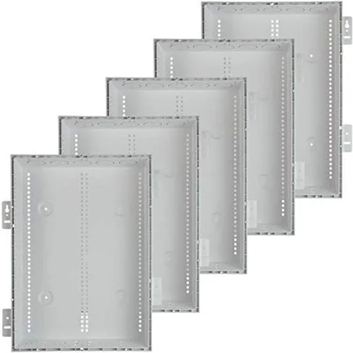 On-Q Legrand ENP20805-NA - Gabinete multimedia de 20 pulgadas, gabinete de plástico para caja de medios, solo gabinete, blanco, paquete de 5