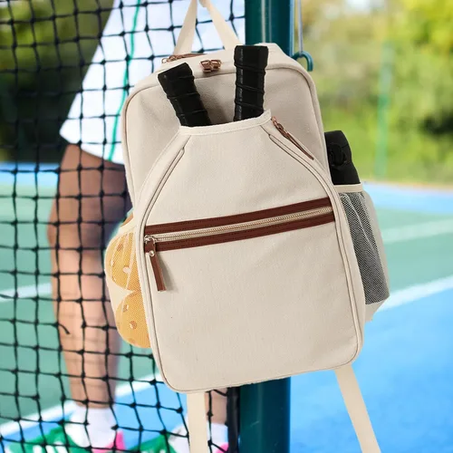 Miniatura 5 de DYSHAYEN Mochila de pickleball, bolsas de pickleball para mujer, bolsa de paleta de pickleball, se adapta a 2 paletas, regalos de pickleball