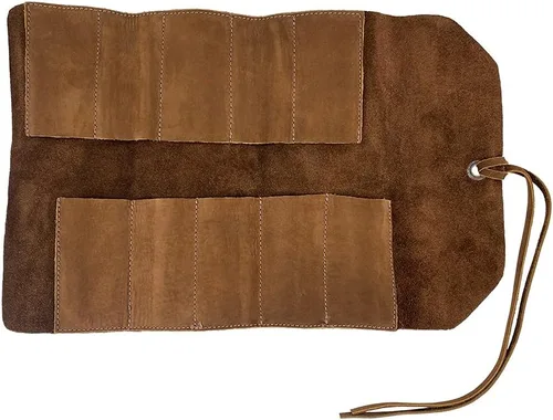 Miniatura 8 de Hide & Drink, Bolsa enrollable rústica pequeña para herramientas (10 ranuras), bolsa de mano portátil, almacenamiento de taller, organizador