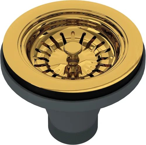 Miniatura 12 de ROHL 735PN Colador manual de cesta sin control remoto emergente Níquel pulido