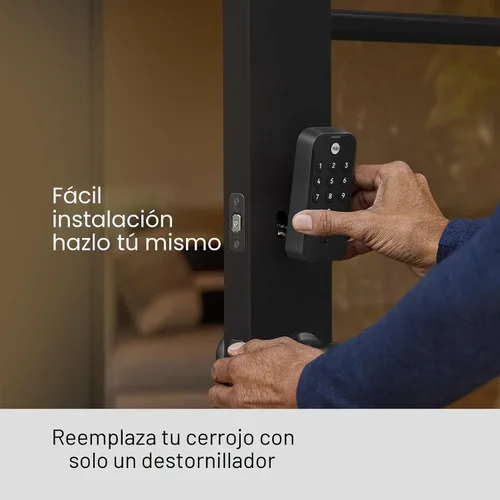 Miniatura 4 de Cerrojo de puerta delantera con teclado en negro de Yale para entrada sin llave, YED210-NR-BSP