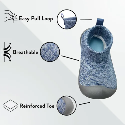 Miniatura 2 de Travel Bug The Denver Baby Slipper Sock - Zapatos para caminar con suela de goma