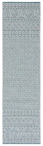 Miniatura 63 de SAFAVIEH Alfombra lavable al aire libre, colección Courtyard - 2'3" x 5', gris y negro, no desprende pelusa y fácil limpieza, ideal para patio