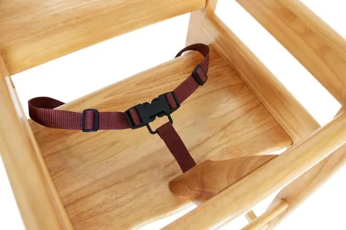 Miniatura 3 de Silla alta de madera para bebés y niños pequeños, silla alta apilable estilo restaurante, con madera maciza de grado comercial para mesa de comedor