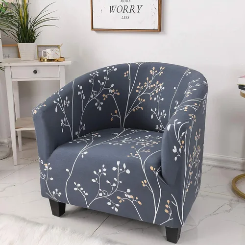 Miniatura 2 de NILUOH Funda para silla de club, funda elástica para sillón, protector de muebles para sala de estar (04)