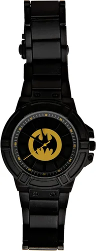 Miniatura 3 de Accutime DC Comics Batman Classic Symbol Watch Face con correa de metal negro, Negro -, Classic