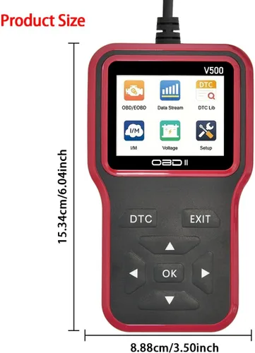 Miniatura 8 de Herramienta de diagnóstico del escáner OBD2: herramienta de escáner de código de luz del motor con reinicio, DTC, flujo de datos, preparación I/M