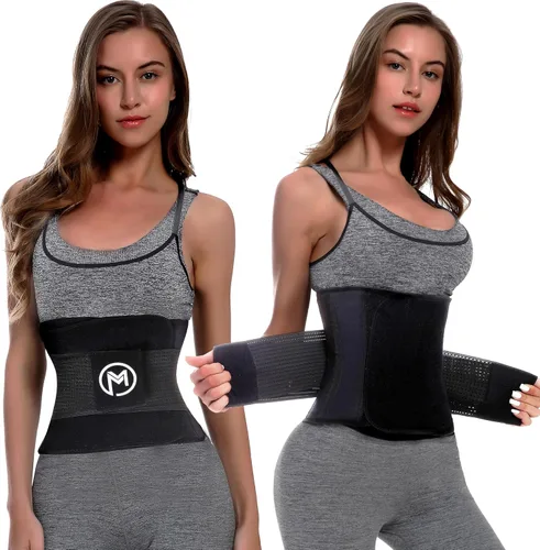 Miniatura 6 de MERMAID'S MYSTERY Faja reductora de cintura con barras de apoyo para la espalda, cinturón de fitness que mejora el sudor para hombres y mujeres