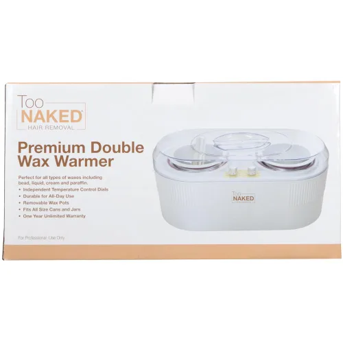 Miniatura 7 de TOO NAKED HAIR REMOVAL Calentador de cera doble de alta calidad, calentador de cera de parafina para depilación doble con controles de temperatura